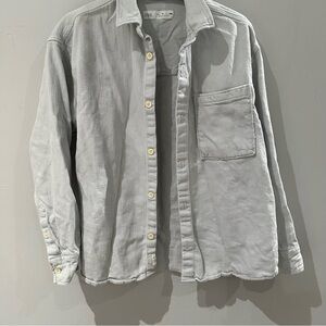 Zara lids Light Gray Button-Up Shirt